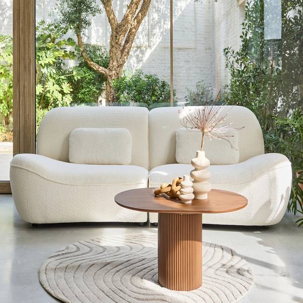  Natural Rattan Cane & Wood Effect Sideboard Credenza