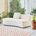 Scandinavian Reversible L-Shaped Bouclé Corner Sofa - Off-White